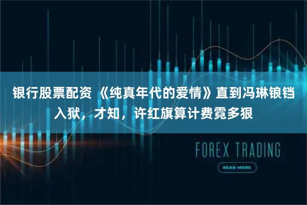 银行股票配资 《纯真年代的爱情》直到冯琳锒铛入狱,才知,许红旗算计费霓多狠